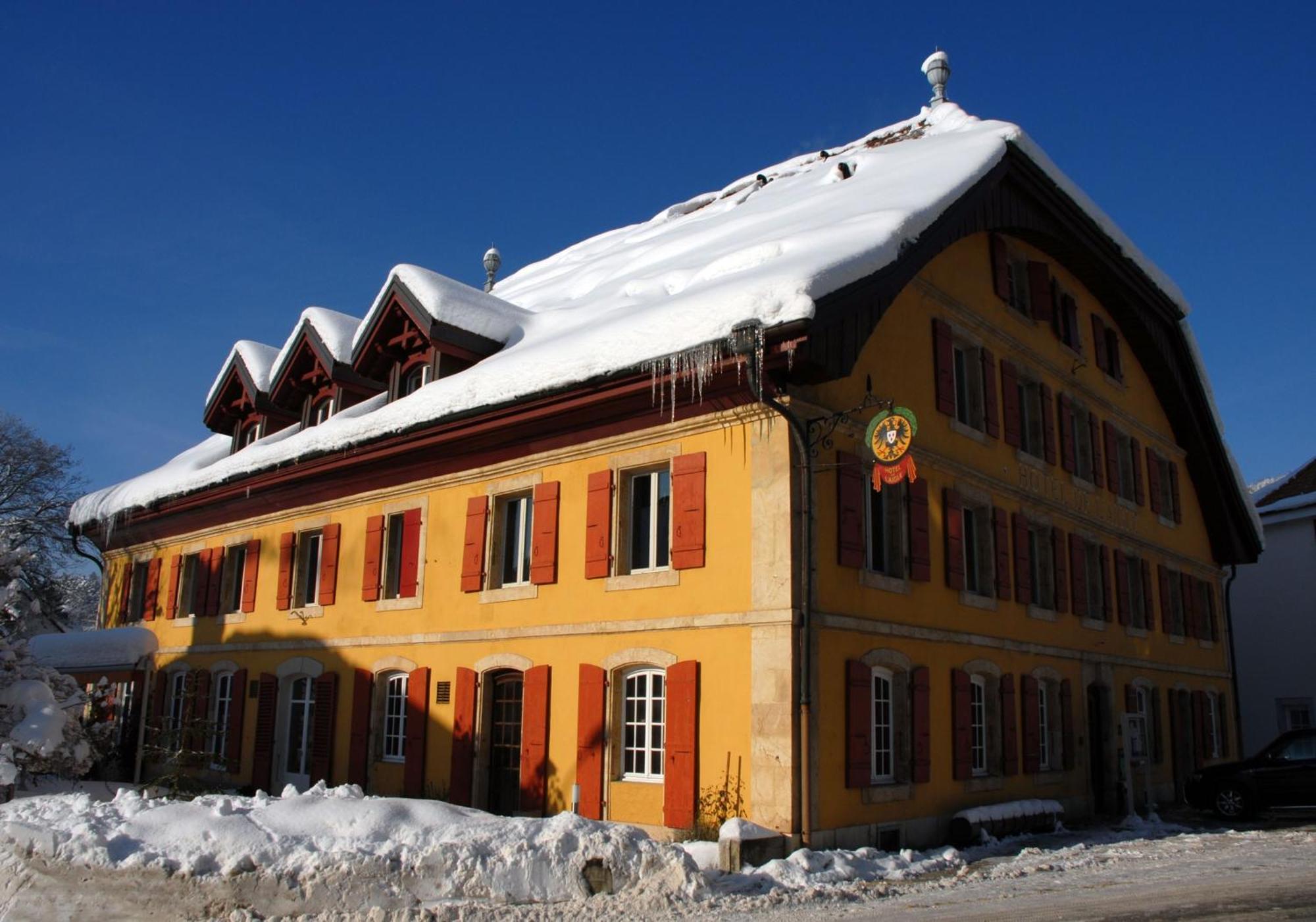 Hotel De L'Aigle Couvet Exteriér fotografie